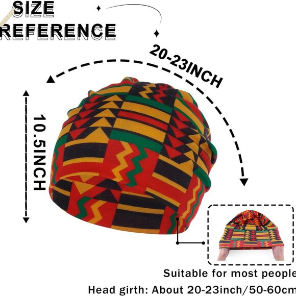 Bohemian Beanie Hats Headwear Cap Stretch Non Slip Bandanas Sleep Turbans Hats f - Picture 4 of 6